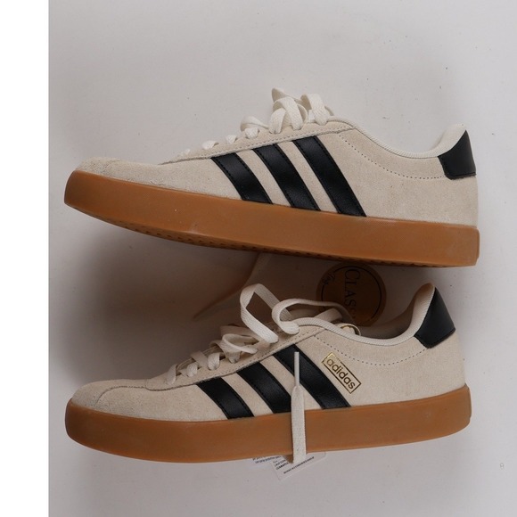 adidas Shoes - Adidas Sneakers VL Court 3.0 Beige Black 8 Suede NWT
